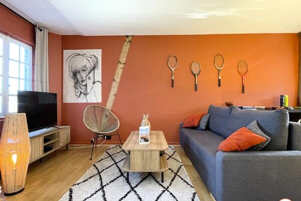Le Duplex in Rouen: knus appartement met parkeerplaats, tennis & uitzicht - thumbnail 2