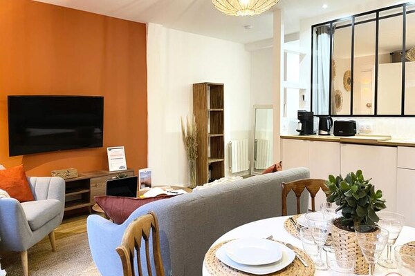 Le Terracotta: Stijlvol appartement in hartje Rouen met terracotta accenten - thumbnail 2