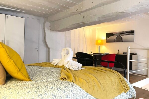 Loft De L'artiste in centrum Rouen met parkeergelegenheid - thumbnail 4