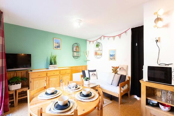 Knus appartement voor 6 met tuin op 800m van Saint-Lary-Soulan - thumbnail 3