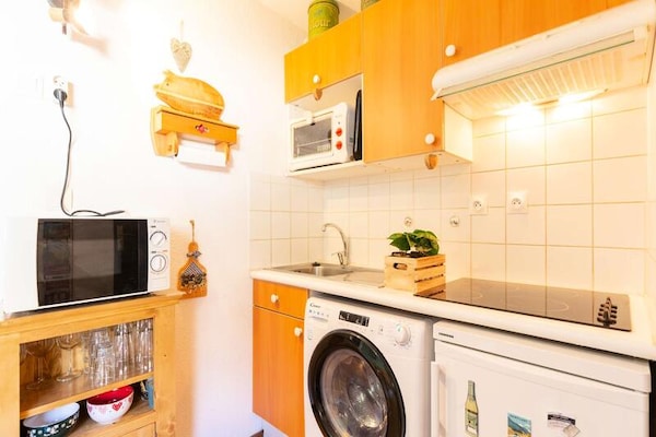 Knus appartement voor 6 met tuin op 800m van Saint-Lary-Soulan - thumbnail 4