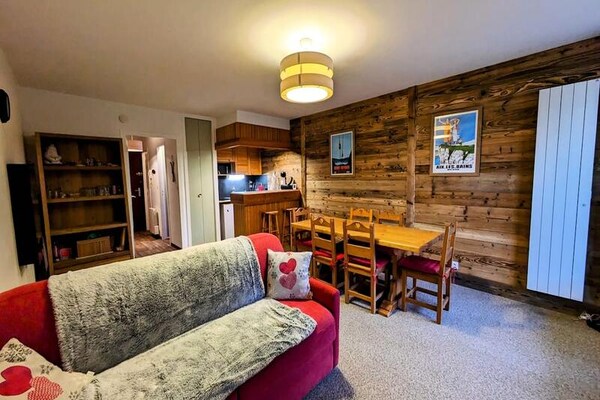 Ski-in/ski-out appartement aan de piste in Les Déserts, max. 4 personen - thumbnail 5