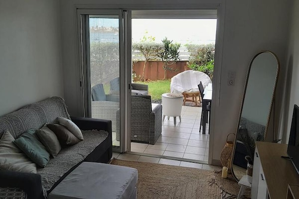 Appartement Seaside: Direct aan zee in Le Moule met adembenemend uitzicht - thumbnail 3