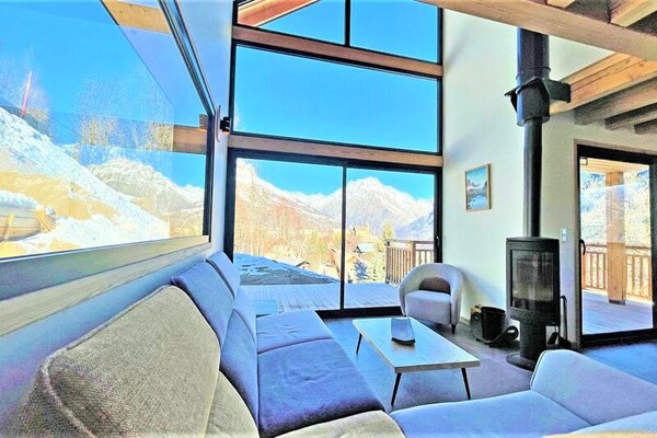 Chalet Le Tou: panoramisch uitzicht op Écrins, vlakbij pistes in Puy St Vincent - thumbnail 2