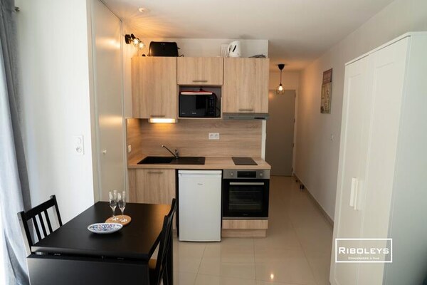 Appartement Vias-plage: 100 meter van strand met eigen tuin - thumbnail 4
