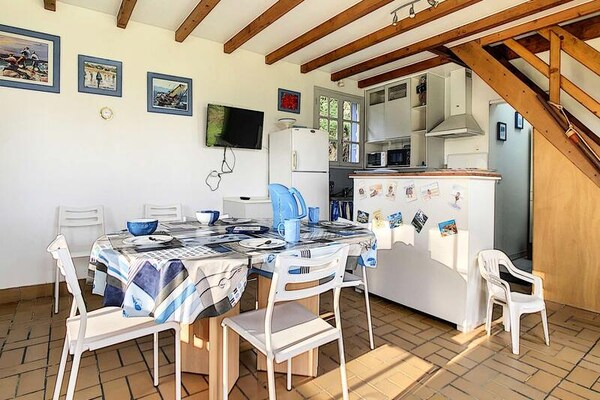 Knus appartement met zeezicht op Île Grande, vlakbij de Roze Granietkust - thumbnail 2