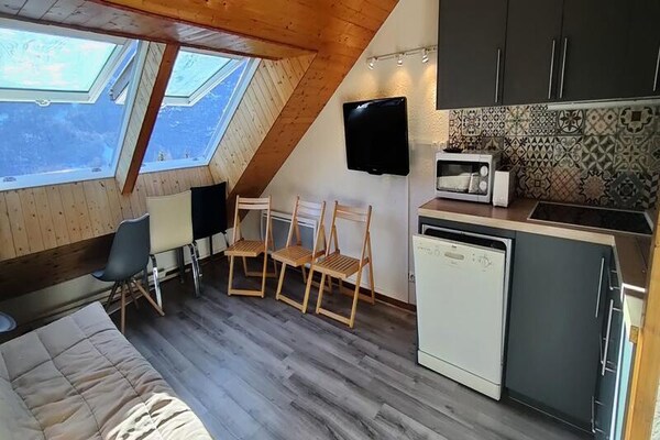 Zonnig appartement in Vallouise met panoramisch uitzicht op de Ecrins - thumbnail 1