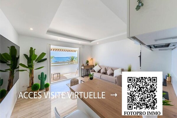 Gerenoveerd appartement met zeezicht en terras in Saint-Laurent-du-Var - thumbnail 2