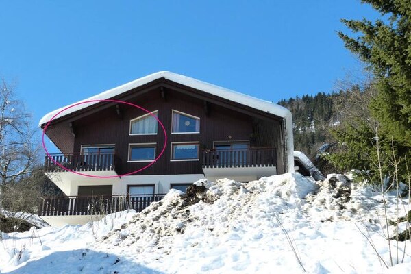 Appartement 7p nabij skipiste Riffroids met uitzicht op La Clusaz - thumbnail 2