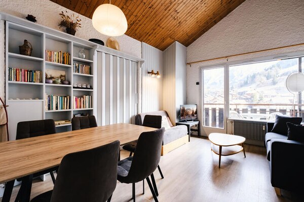Appartement aan de piste in La Clusaz met 2 slaapkamers - thumbnail 2