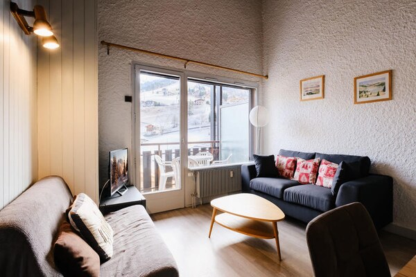 Appartement aan de piste in La Clusaz met 2 slaapkamers - thumbnail 5