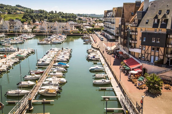 Licht duplex appartement aan de haven van Dives-sur-Mer, vlakbij strand - thumbnail 6