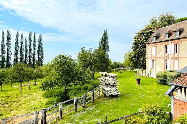 La Hulotte: Ruim appartement voor 6 in de Normandische campagne bij Pennedepie - thumbnail 1