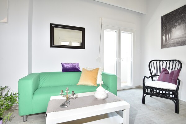 Aan het strand: Modern appartement Mare Civitas Unum in Chania - thumbnail 4