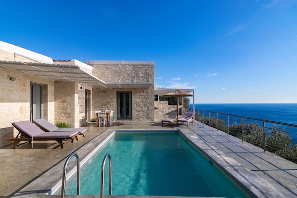 Op 1,5 km van het strand: Moderne villa met privézwembad in Plakias - thumbnail 6