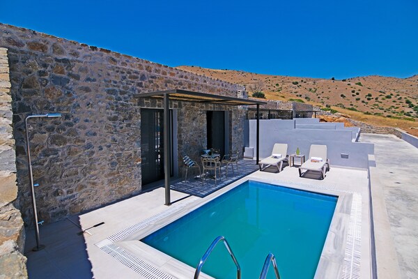 Knusse villa met privézwembad op 250 meter van het strand van Agios Pavlos - thumbnail 6