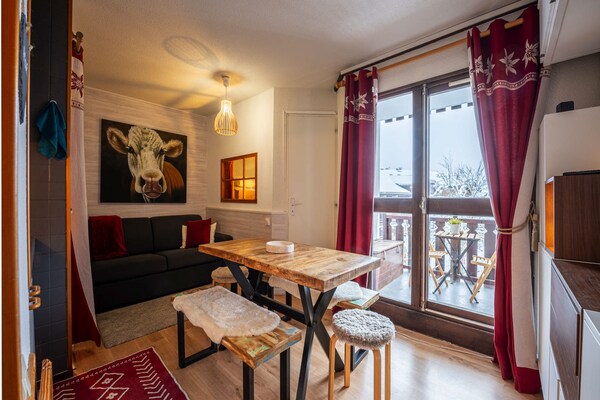 Knus appartement voor 5 op 50m van de skilift in Morillon - thumbnail 3