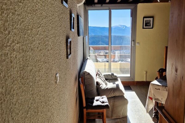 Rustig 3-kamerappartement voor 8 personen met uitzicht op de bergen in Font-Romeu - thumbnail 5