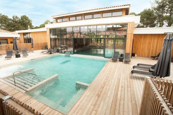 Wellnessappartement voor 2 in bosrijk Cap Ferret met spatoegang - thumbnail 3