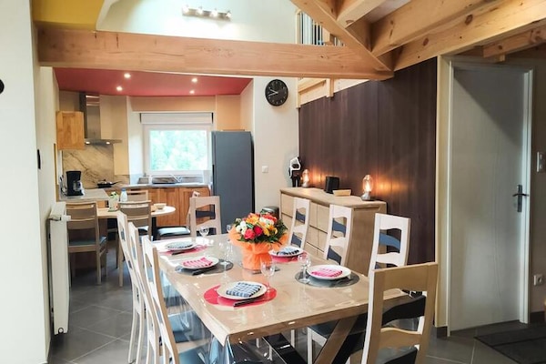 Lou Vachou: Ruim appartement aan de rivier in Rimeize, nabij Aubrac - thumbnail 4