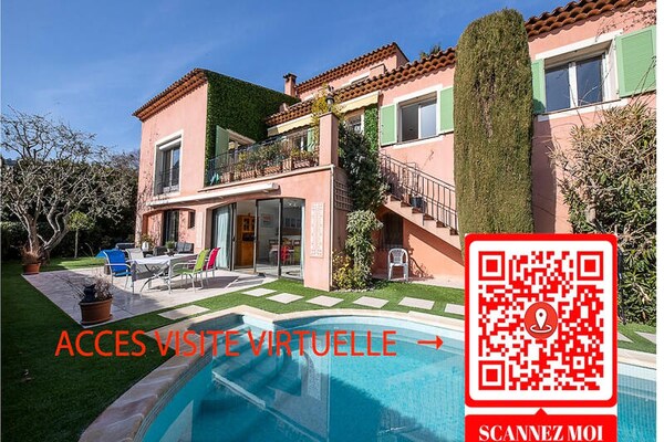 Ruime villa voor 8 met privézwembad en panoramisch uitzicht bij Nice - thumbnail 2