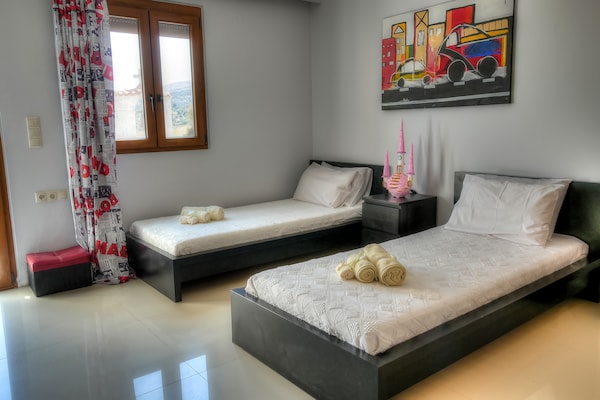 Luxe villa met privézwembad nabij Rethymnon, 4 km van strand - thumbnail 6