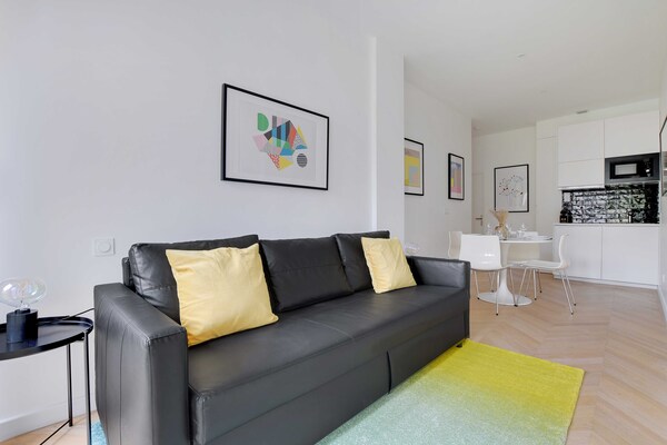 Modern appartement aan RER A in Nanterre, ideaal voor stedentrip Parijs - thumbnail 5