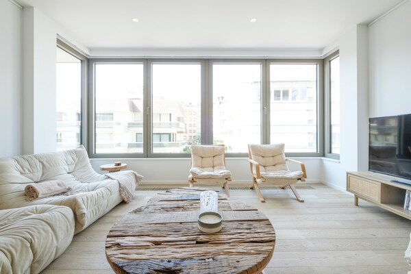 Luxe nieuwbouwappartement met zijdelings zeezicht in Knokke-Heist - thumbnail 1