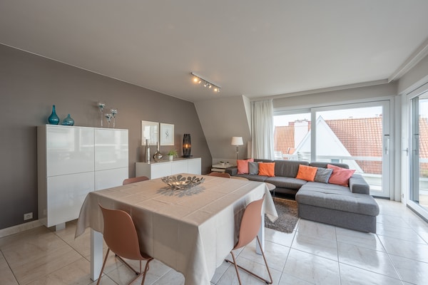 Strandappartement met 2 slaapkamers en balkon in Knokke-Heist - thumbnail 6