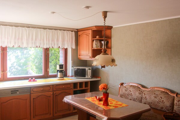 Ruim appartement met terras en tuin nabij Strandsolbad Staßfurt - thumbnail 5