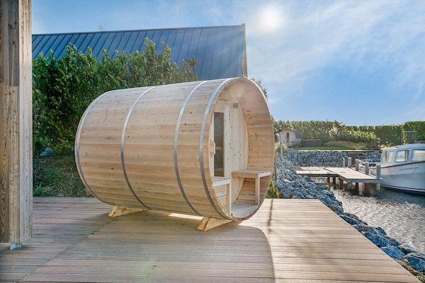 Water villa met wellness en aanlegsteiger op Summio Waterpark Zwartkruis - thumbnail 2
