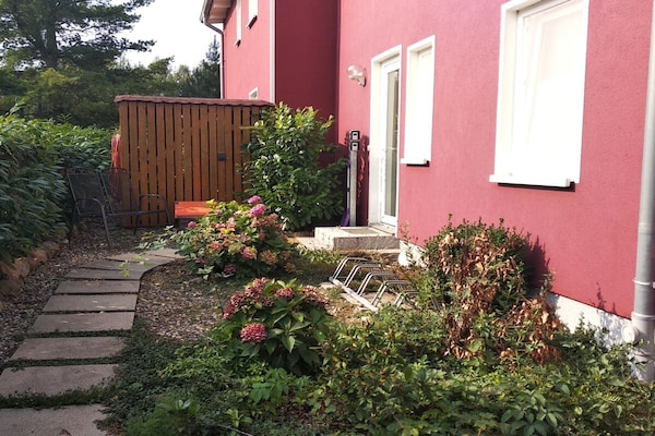 Romantisch appartement aan de Plauer See met balkon en open haard - thumbnail 3