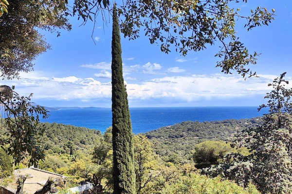 Ruime bungalow met zeezicht en groot terras in Bormes-les-Mimosas - thumbnail 2