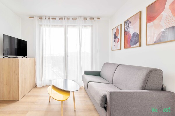 Licht appartement met balkon nabij Parijs en Disneyland - thumbnail 6