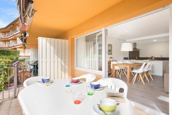 Comfortabel appartement met tuin en zwembad op 500m van het strand - thumbnail 5