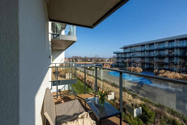 4-persoons appartement met wellness aan de rivier in Dziwnow - thumbnail 1