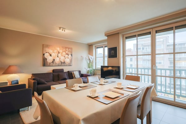 4-persoons appartement met 2 balkons in Oostduinkerke, 1 km van golfbaan - thumbnail 4