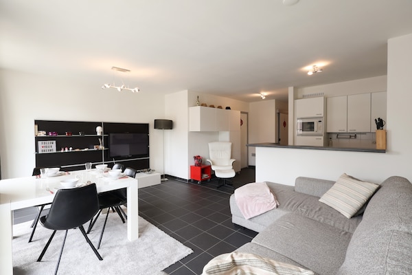 Golfbaan op 1 km: modern 4-persoons appartement in Oostduinkerke · 70 m² - thumbnail 3