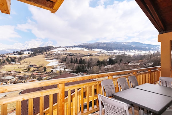 Ruim appartement in Combloux voor 8 personen met sauna - thumbnail 3
