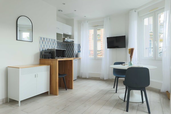 Compact & modern studio-appartement in Boulogne-Billancourt, vlakbij metro - thumbnail 3