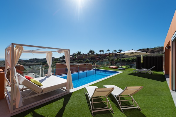 Luxe chalet met privézwembad en zeezicht nabij Maspalomas - thumbnail 6