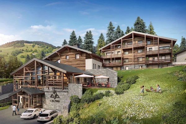 Ruim appartement in Megève met balkon en panoramisch uitzicht, 10 personen - thumbnail 3