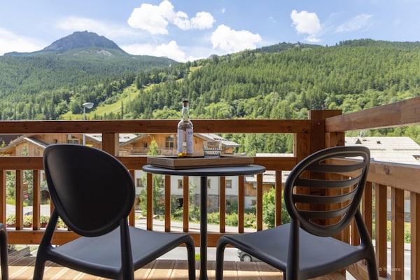 Luxe appartement voor 10 personen aan de piste in Serre Chevalier - thumbnail 1