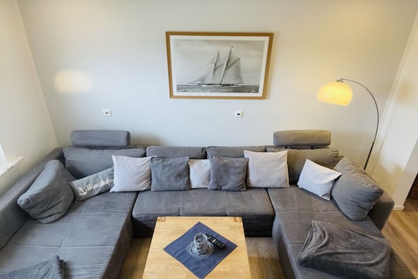 Dijkhuis Norddeich: 3-slaapkamer woning met omheinde tuin vlakbij zee - thumbnail 2