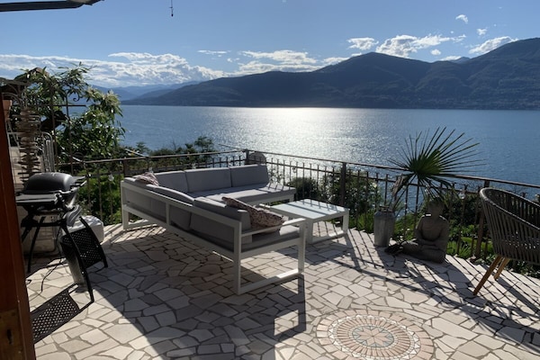 Appartement met panoramisch meerzicht en terras aan het Lago Maggiore - thumbnail 2