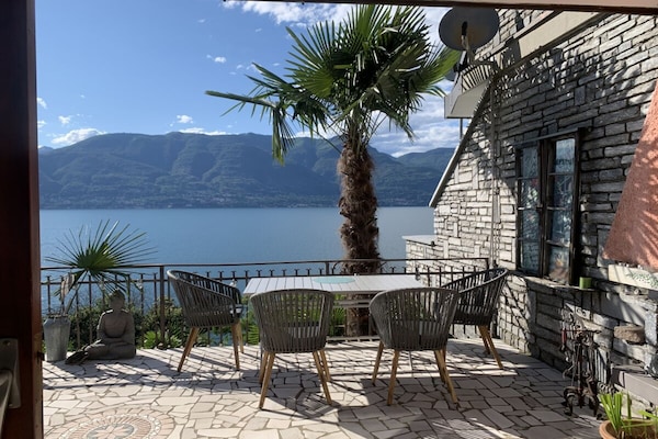 Appartement met panoramisch meerzicht en terras aan het Lago Maggiore - thumbnail 3