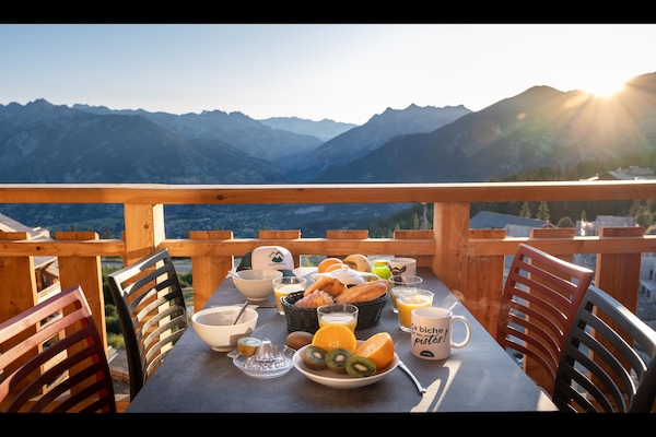Ski-in/ski-out appartement voor 6 personen in Risoul - thumbnail 2