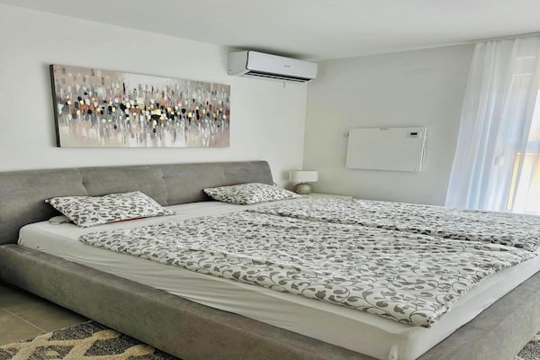 Modern appartement met zeezicht en balkon, 400m van strand in Banjol - thumbnail 3