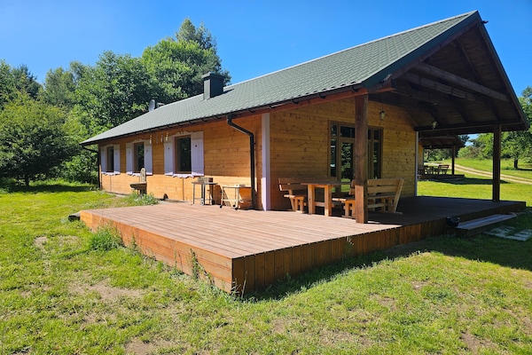 Vakantiehuis LAWENDA direct aan het Wierzchowomeer voor 6 personen - thumbnail 1