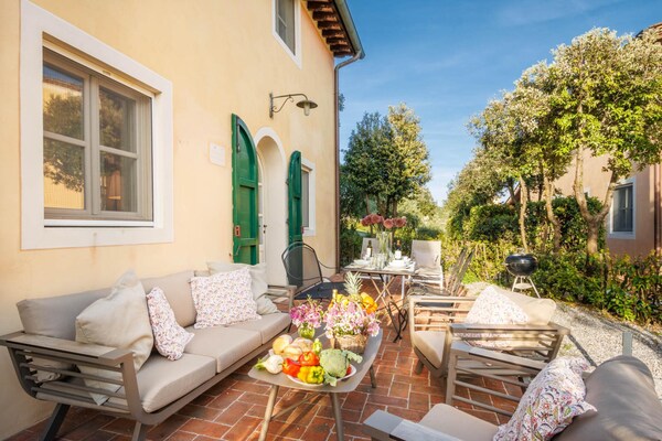 Toscaans appartement met tuin aan de wijngaard bij Lucca - thumbnail 6